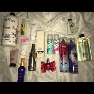 Versace, dolce&Gabbana, bath and body works etc.